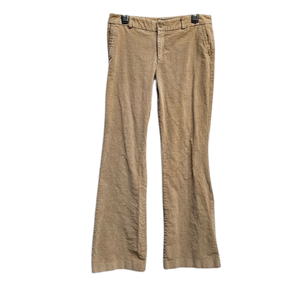 Banana Republic Martin Fit Tan Corduroy Pants 98% Cotton 2% Spandex Sz 10